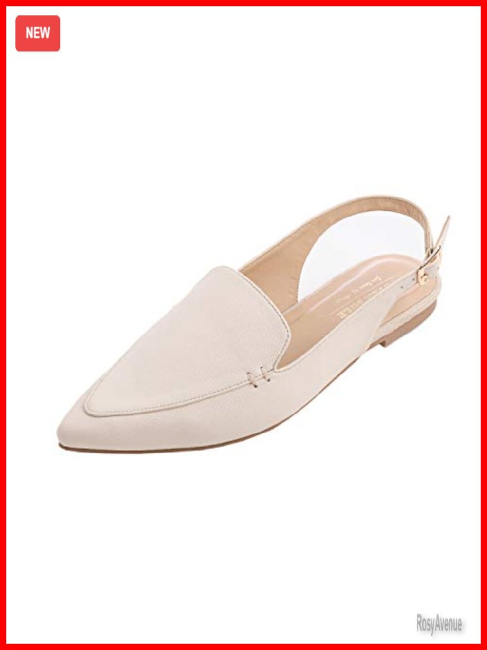 Pointed Toe Slingback Flat Mules Buckle Strap Slide Summer Slippers